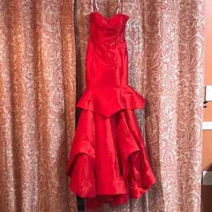Alyce Paris red prom dress